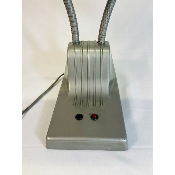 VTG 1950's DAZOR Art Deco Goose Neck Desk Lamp MCM Model 1000 Fluorescent - Picture 5 of 11